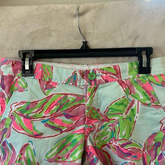 Lilly Pulitzer Shorts Women’s Size 2 Pink The Buttercup Scalloped Hem - Picture 3 of 12